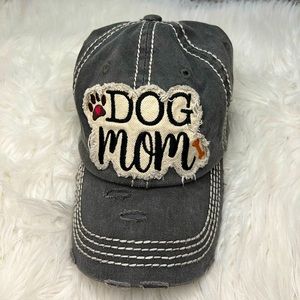 Cute dog mom distressed cap